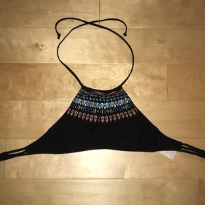 Hobie Pattered Halter Top Bathing Suit